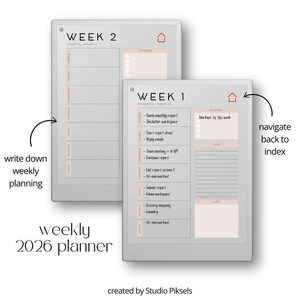 Pacchetto iniziale per reMarkable Paper Pro, Modelli per reMarkable Paper Pro, Planner per reMarkable Paper Pro, Pacchetto iniziale eInk immagine 3