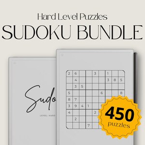 Hard Sudoku Puzzle Book Bundle for reMarkable