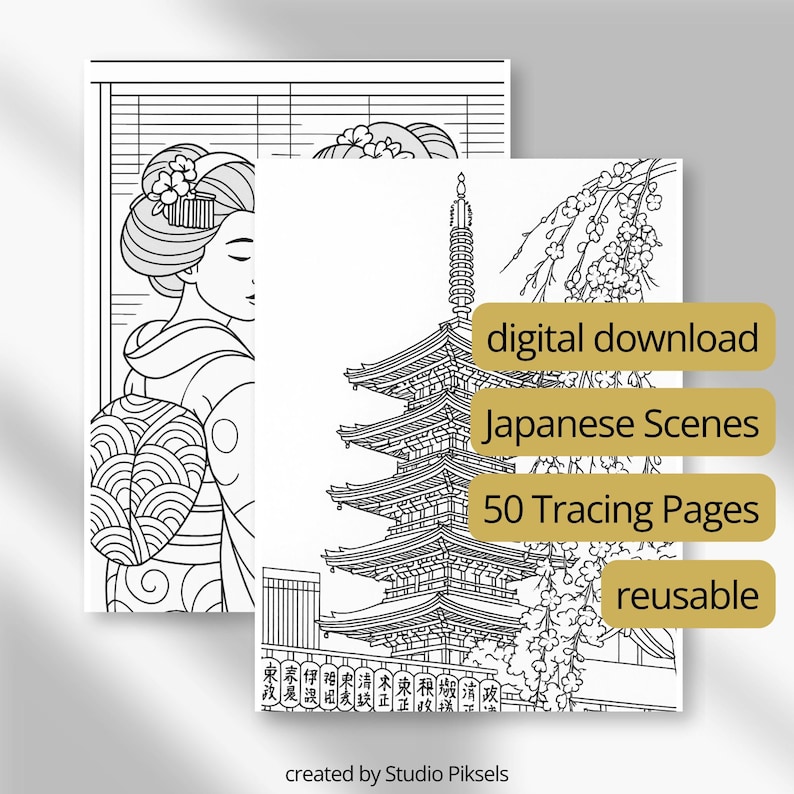 Japan Tracing Book