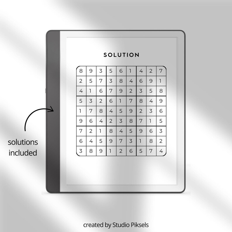 Sudoku Puzzle Book Bundle for Kindle Scribe