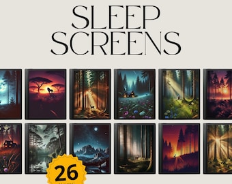 Nature Sleep Screen Bundle for BOOX, Cover for BOOX, Screensaver for BOOX, Wallpaper Art Bundle, Forest Sleep Screens, Notebook Cover