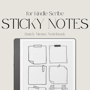 Plaknotities voor Kindle Scribe, Kindle plaknotities, Kindle-memosjabloon, Eink plaknotities, Kindle Notebook, sjablonen voor digitale notities