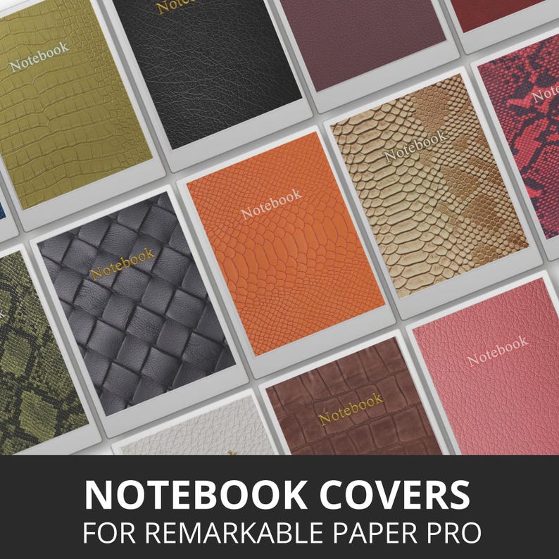 Remarkable Notebook Case Notebook Cover for Remarkable Paper Pro, Cover Bundle for Remarkable ...