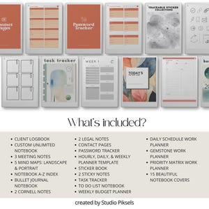 Business Bundle for reMarkable Paper Pro, Productivity Templates, Work Planner for reMarkable Paper Pro, Template Bundle, Business Planner