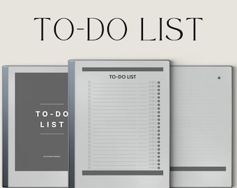 Interaktiv anteckningsbok för att göra-listor för reMarkable: Hyperlänkade mallar för att göra-listor, uppgiftsspårare, checklistamall, digital uppgiftslista