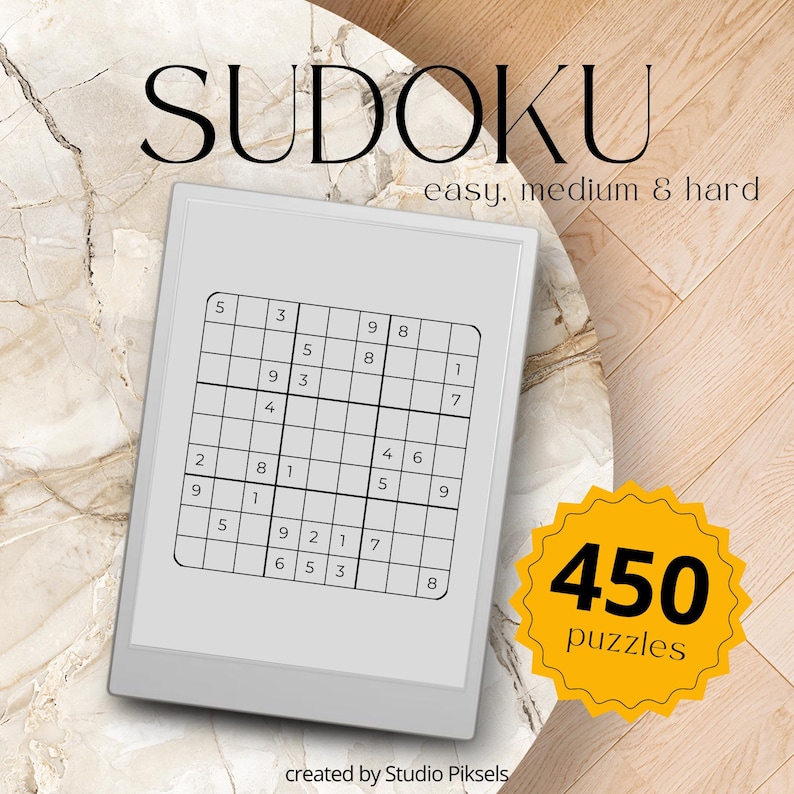 Sudoku Puzzle Book Bundle for reMarkable