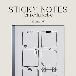 Post-it per reMarkable 2, Post-it per reMarkable, Modelli per reMarkable, Post-it per reMarkable, Note digitali Tablet E-Ink