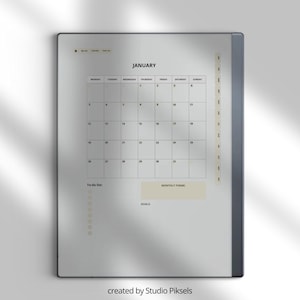 2026 Self Care Planner for reMarkable 2: Wellness Journal With Calendars, Trackers, Vision Boards and Monthly Planning Pages