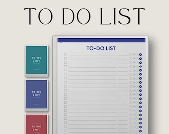 To Do List Notebooks for reMarkable Paper Pro: Linked To Do List Templates, Task Tracker, Checklist Template, Digital Task List