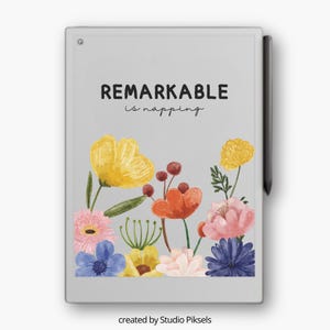 Schermata di sospensione per reMarkable Paper Pro con motivo floreale, copertina per reMarkable Paper Pro, modelli per reMarkable, regalo per Remarkable