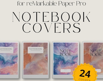 Notebook Cover for reMarkable Paper Pro, Cover Bundle for reMarkable, Notebook for reMarkable, Gift For Remarkable, Notebook Bundle