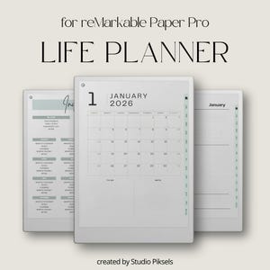 2026 Ultimate Life Planner for reMarkable Paper Pro: Hyperlinked Personal Planner, Calendar & Yearly Planner for reMarkable