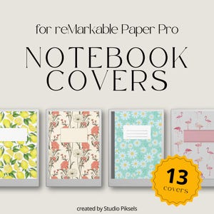 Copertina per quaderno per reMarkable Paper Pro, Pacchetto di copertine per reMarkable, Quaderno per reMarkable, Regalo per Remarkable, Pacchetto di quaderni