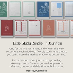 Bible Study Bundle for reMarkable Paper Pro: Bible Study Template, Sermon Notes & Devotional Journal