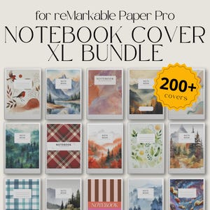Pacchetto di copertine per quaderni definitivo per reMarkable Paper Pro, Pacchetto di copertine per quaderni, Quaderno per reMarkable, Pacchetto di quaderni