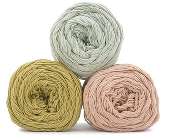 Metallic DK Weight Yarn, 75% Cotton Blend 100g Skein - 385 Yards