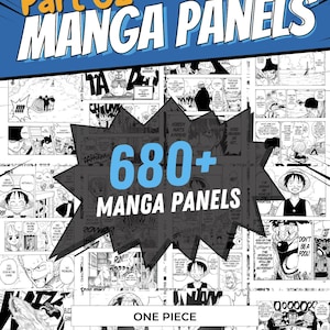 One Piece - Manga Panel Part 02 (680+pcs Manga Panels) - Digital Manga Panels - Wall Collage - Printable Manga Panel