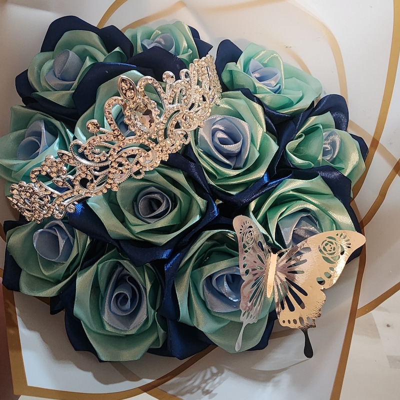 Glitter Roses Bouquet - Etsy