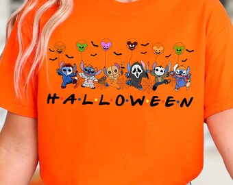 Stitch Halloween Shirt, Cute Ghost Stitch Tee, Disney Halloween Shirt, Spooky Stitch T-Shirt, Trick Or Treat Shirt, Stitch Fall Tee