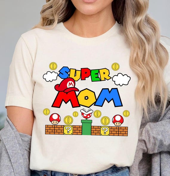 Custom Super Mario Family Shirt, Matching Vacation T-shirt, Kids Birthday Shirt, Mario Party Tee, Gamer Shirt, Christmas Family Shirts
