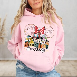 disney trip, minnie mouse, custom hoodie, disney vacation, matching outfits, disneyland crew, disneyworld apparel, disney gifts, magical kingdom, disney castle, custom sweatshirt, family matching, disney crew