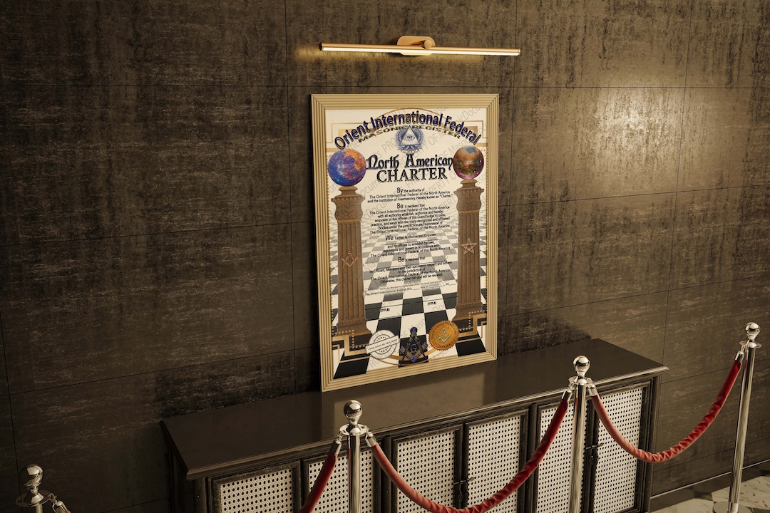 Masonic Charter Certificate, Printable and Customizable Etsy