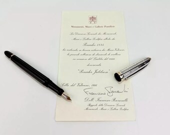 Stylo Plume Pineider Jubileum - Or 750 Et Argent 925 - NOS Jamais Utilisé
