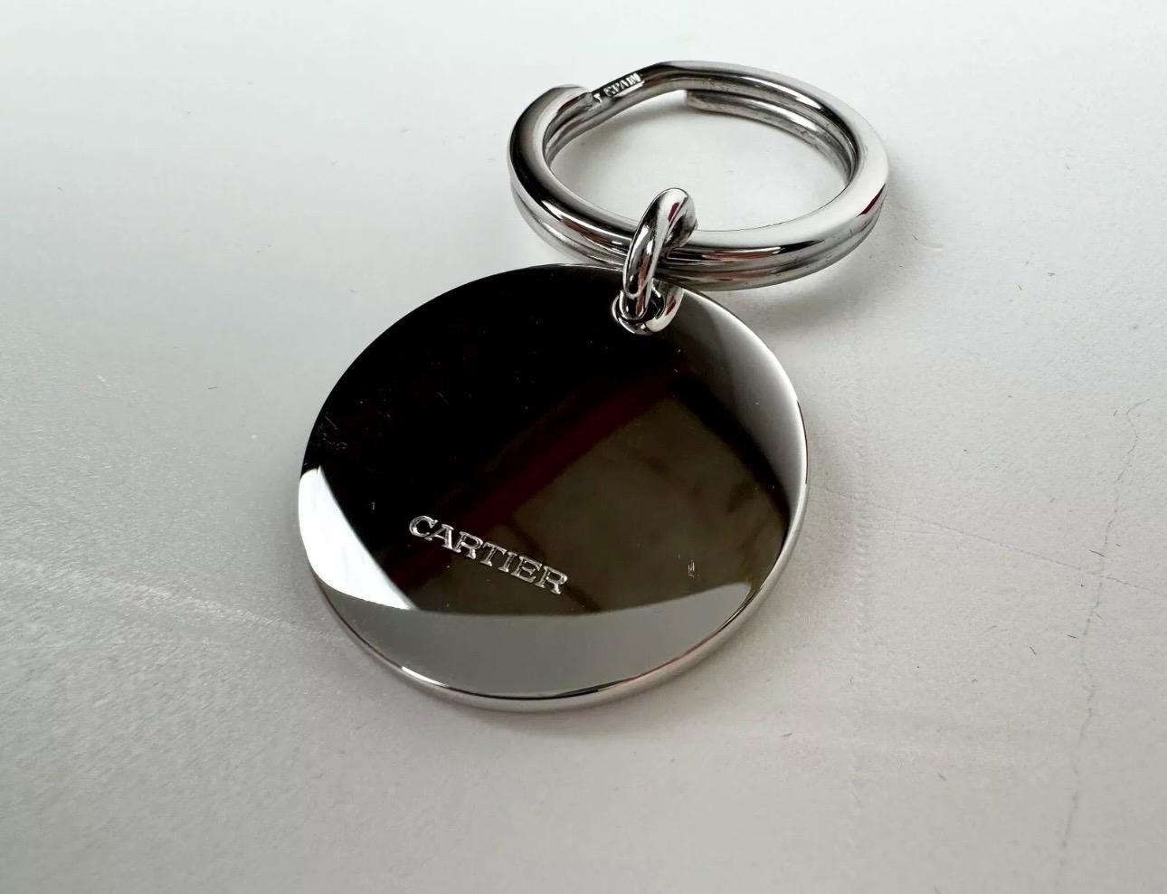 Cartier シルバー ロゴ型キーホルダー 専用ボックス付き Cartier NOS Metal Box Keychain - Etsy