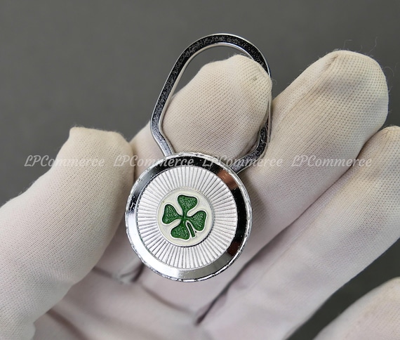 Portachiavi Quadrifoglio Alfa Romeo brevetto Ragni Italy anni 80 keychain