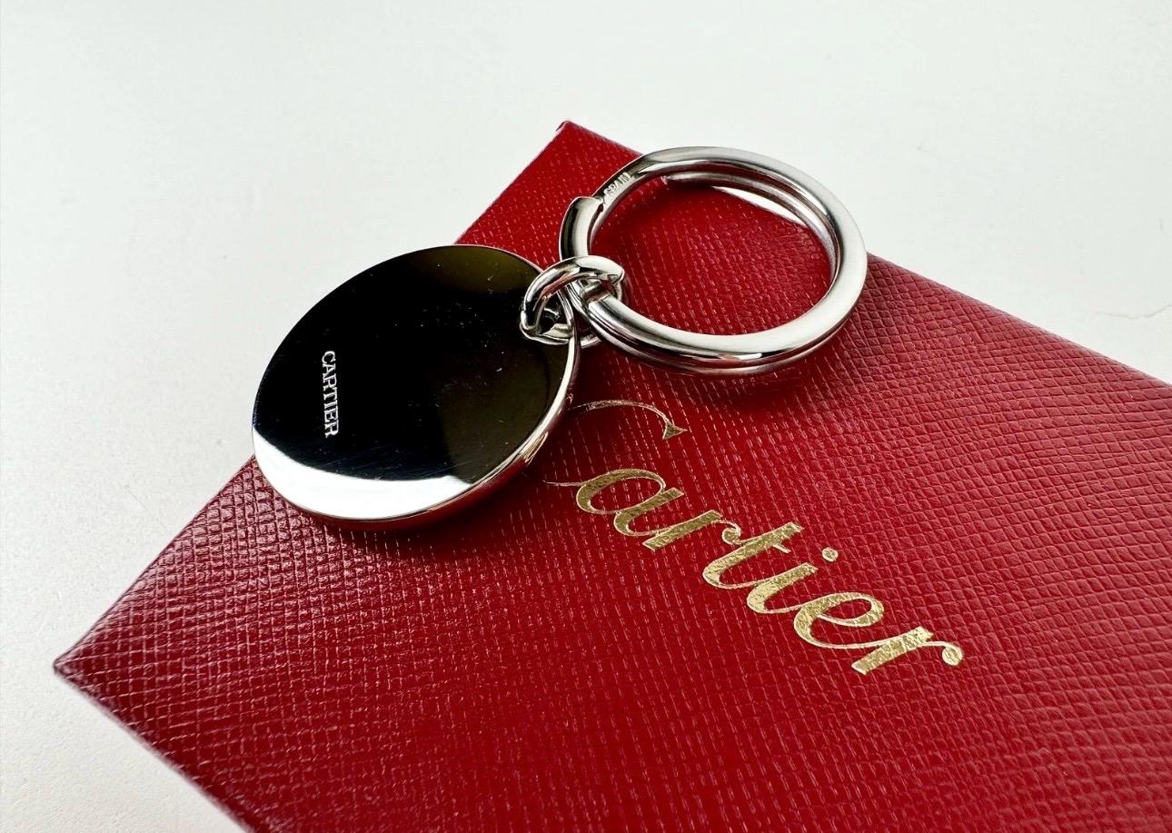 Cartier シルバー ロゴ型キーホルダー 専用ボックス付き Cartier NOS Metal Box Keychain - Etsy