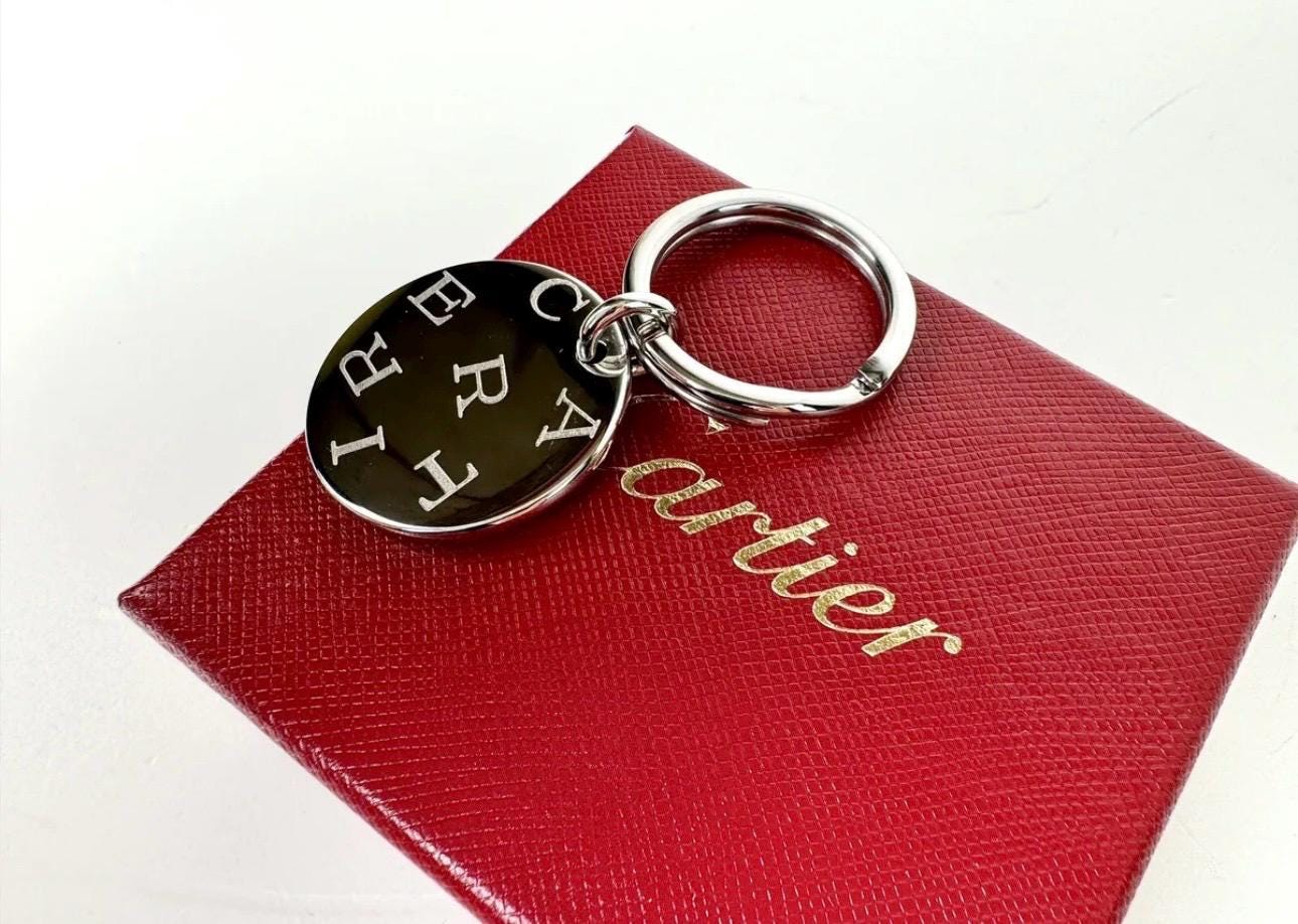 Cartier NOS Metal Box Keychain Etsy UK