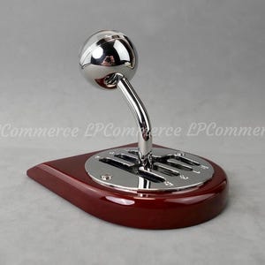 Car gear selector comb metal table clock vintage design gadget