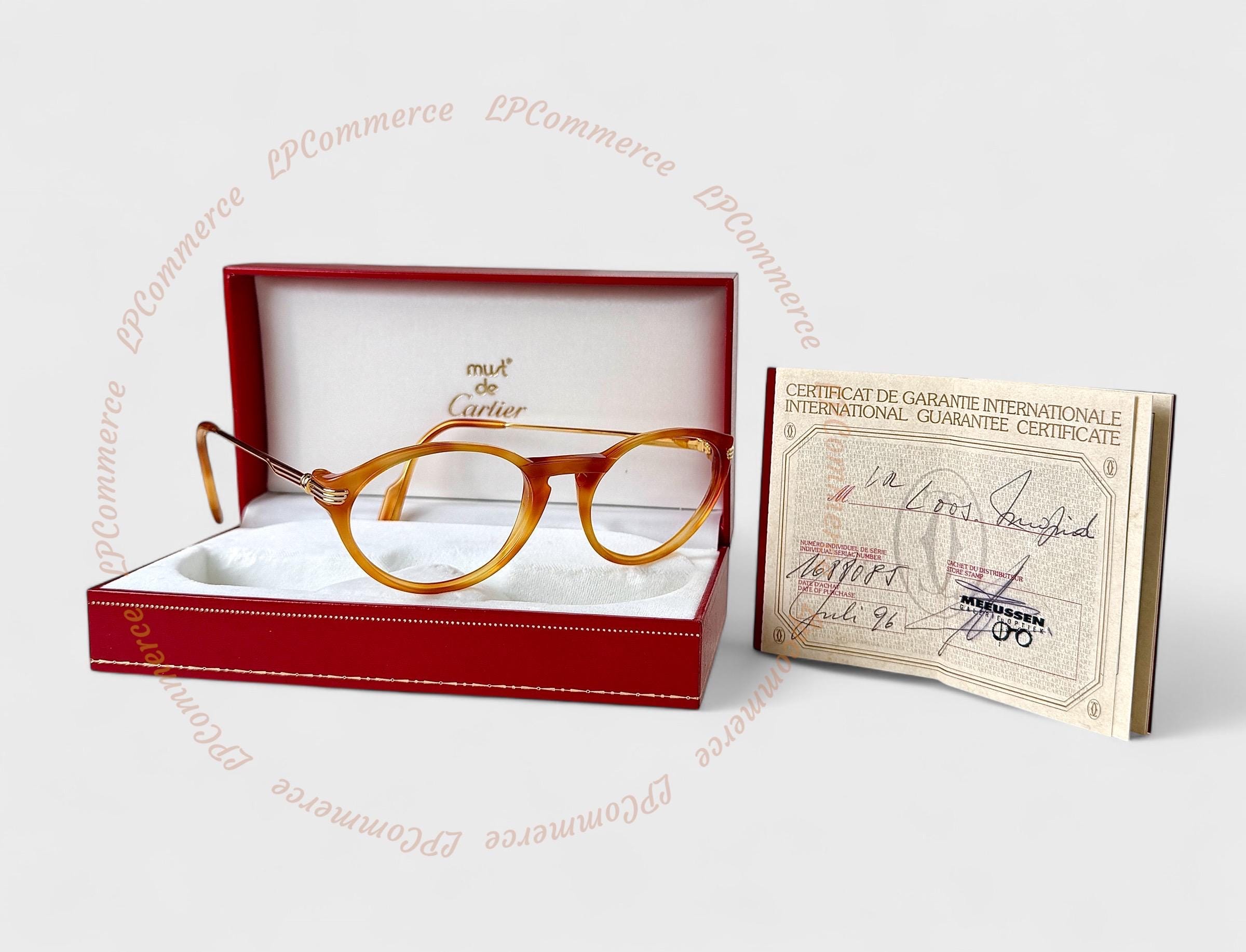 Cartier Sunglasses with a  Box and  Certificate AUTHENTIC CARTIER CT0286O 003 - [MIXED HORN] CUSTOM LENS 005  main image 2