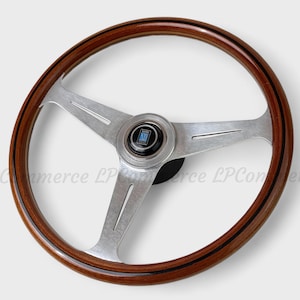 Nardi 39 cm steering wheel Abarth Alfa Romeo Fiat hub root wood