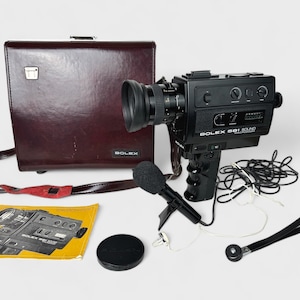 Bolex 581 SoundMACROZOOM Movie Camera Case Microphone Instructions Movie Camera