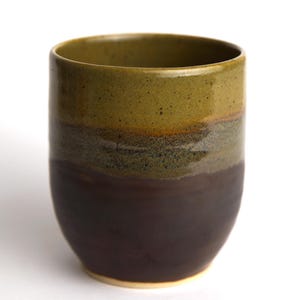 handmade ceramic tumbler/handleless cup - stoneware