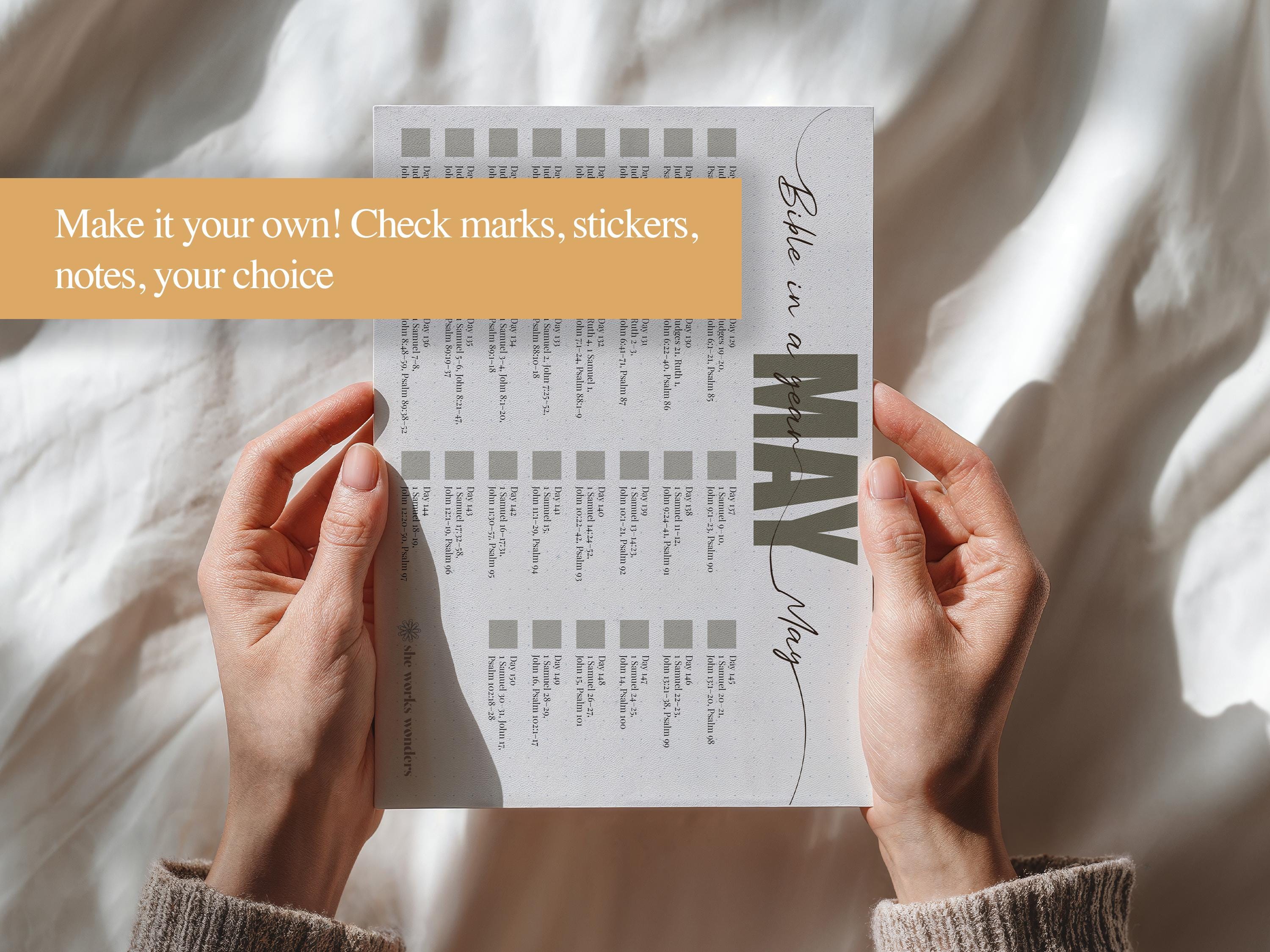 Bible in a Year Reading Plan | Digital Download for Busy Women | Visual ...
