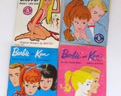 50% Off Sale Vintage Barbie and Ken Book Wardrobe Booklet Set of 4