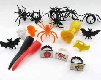 Vintage Halloween Kid Rings/ Lot of 10 plus EXTRAS