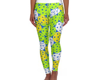 Leggings da pickleball, gioca con stile, abbigliamento sportivo, pantaloni da fitness, collant da allenamento, abbigliamento sportivo