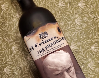 34 Crimes Wine Label - Trump - The Fraudster