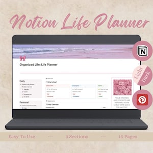 All-in-One Life Planner Notion | Digital Planner, Personal Planner, Notion Dashboard| Habit Tracker, Mental Health Planner, ADHD Planner