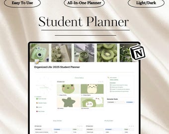 modèle de notion d'agenda étudiant | Organisateur scolaire | Tableau de bord académique | Suivi des devoirs | Calendrier des études | Téléchargement numérique