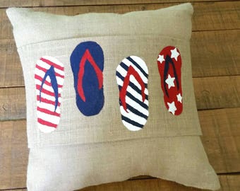 flip flop pillow etsy