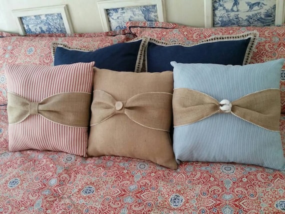 Burlap pillow wraps sale