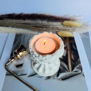 Lotus Flower tealight, Candle holder, Handmade home decor, Gift Ideas, Tea light holder