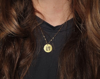 LN4 Lando Norris Necklace, Gold-Plated Stainless Steel