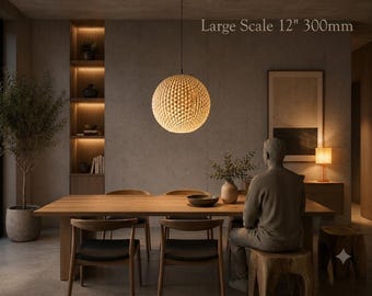 Polaris 300 designer pendant light, modern spherical hanging light, designer lampshade with minimalist design, modern ceiling lighting