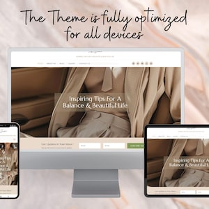 Zoey WordPress Theme | Feminines WordPress Theme | Elementor Pro Theme | Blog Theme | Wordpress Webseite | Montage inklusive | Kontaktfreudig