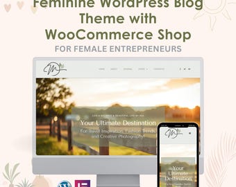 Vrouwelijk WordPress-blogthema | Chique Elementor WooCommerce-websitesjabloon voor vrouwelijke ondernemers